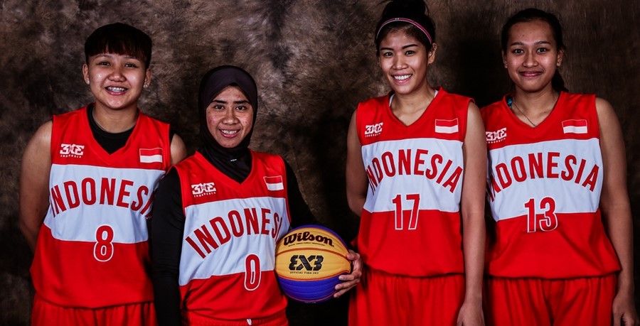 tim atlit perempuan indonesia. gambar via: fiba.com