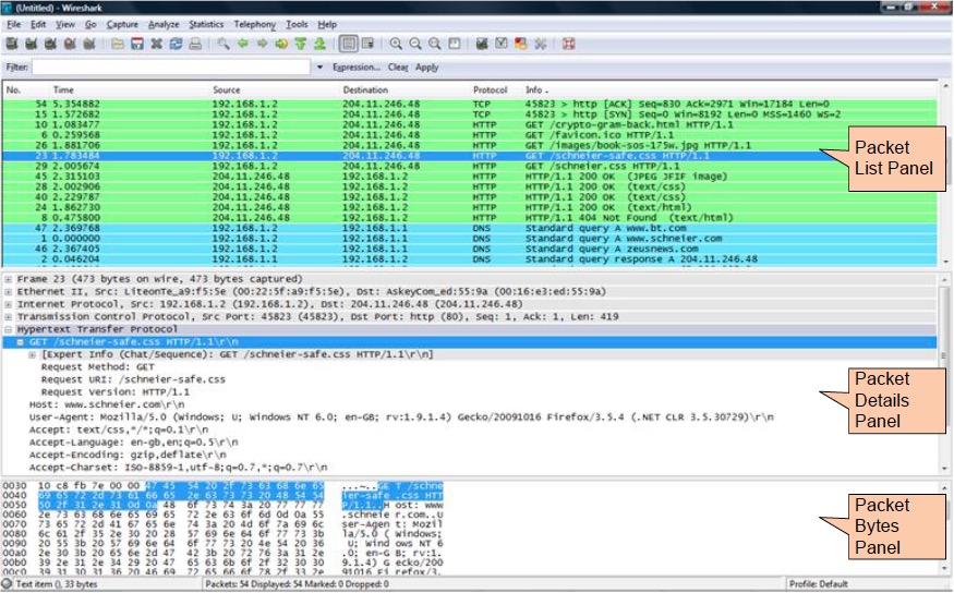 penggunaan wireshark