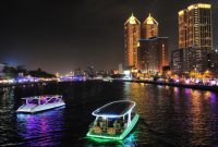 Wisata Malam Nan Romantis di Love River, Kota Kaohsiung