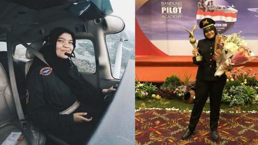 Pilot Berhijab Asli Indonesia yang Keren dan Tangguh