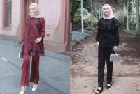 10 Inspirasi Baju Kondangan dengan Stelan Celana untuk Para Hijabers