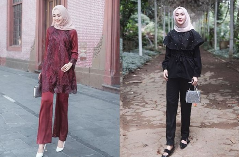 Outfit kondangan simple hijab