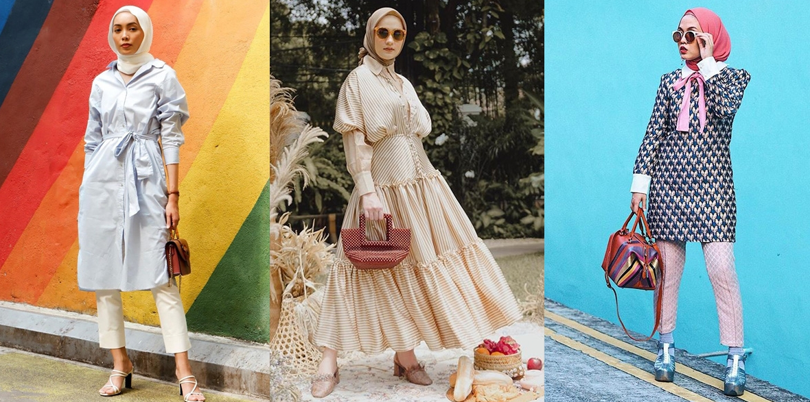 Inspirasi Padu Padan Viantage Dress untuk Hijabres