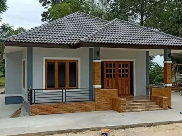 model teras rumah sederhana di kampung