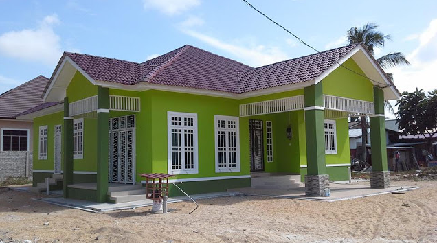 model teras rumah sederhana di kampung