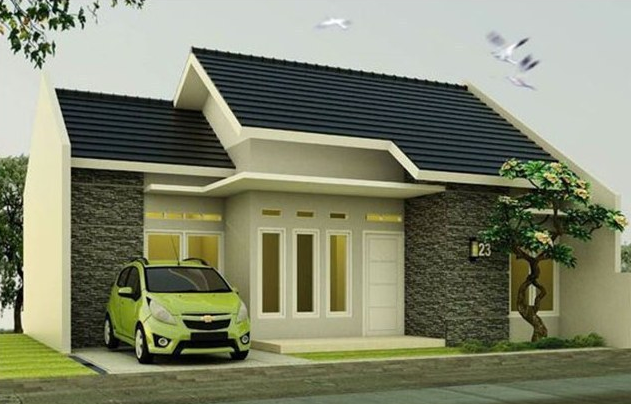 model teras rumah sederhana di kampung