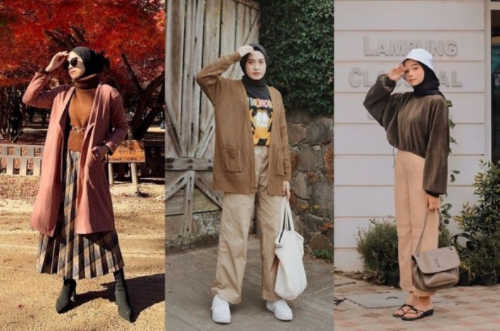 7 Inspirasi Padu Padan Outfit Earth Tone untuk Wanita Berhijab