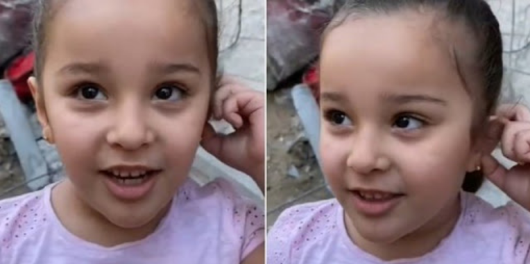 Sambil Tersenyum, Gadis Kecil Palestina Bercerita Saat Rumahnya Dibom Israel