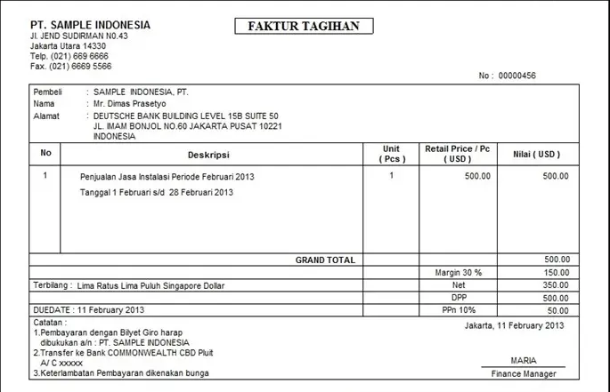 Pengertian dan Contoh Invoice untuk Berbagai Bisnis