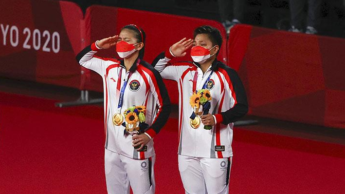 Gresyia Polli dan Apriyani Rahayu Raih Medali Emas di Olimpiade Tokyo 2020