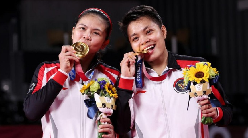 Gresyia Polli dan Apriyani Rahayu Raih Medali Emas di Olimpiade Tokyo 2020