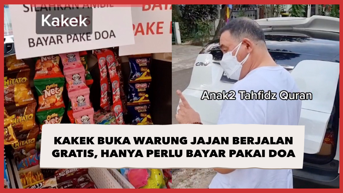 Viral, Warung Jajan Berjalan Gratis, Cukup Bayar Pakai Doa!