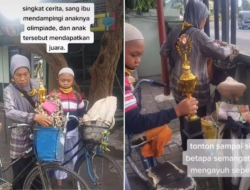 Kisah Haru, Seorang Ibu Mengayuh Sepeda Demi Menemani Anaknya Olimpiade