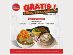 Warung Bakso 55 Tawarkan Makan Gratis untuk Pemilik Nama Muhammad dan Maryam