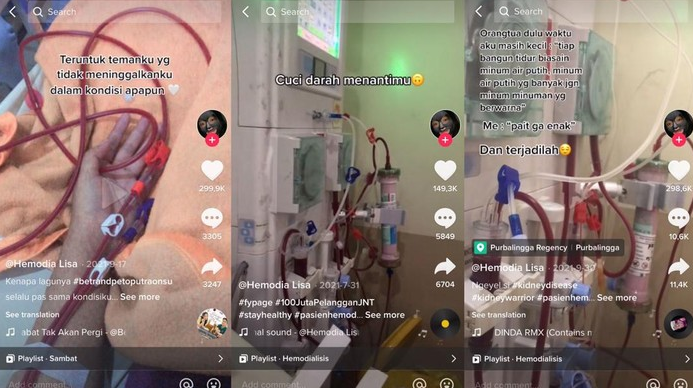 Viral di TikTok, Wanita Jalani Cuci Darah Karena Gagal Ginjal, Apa Penyababnya?