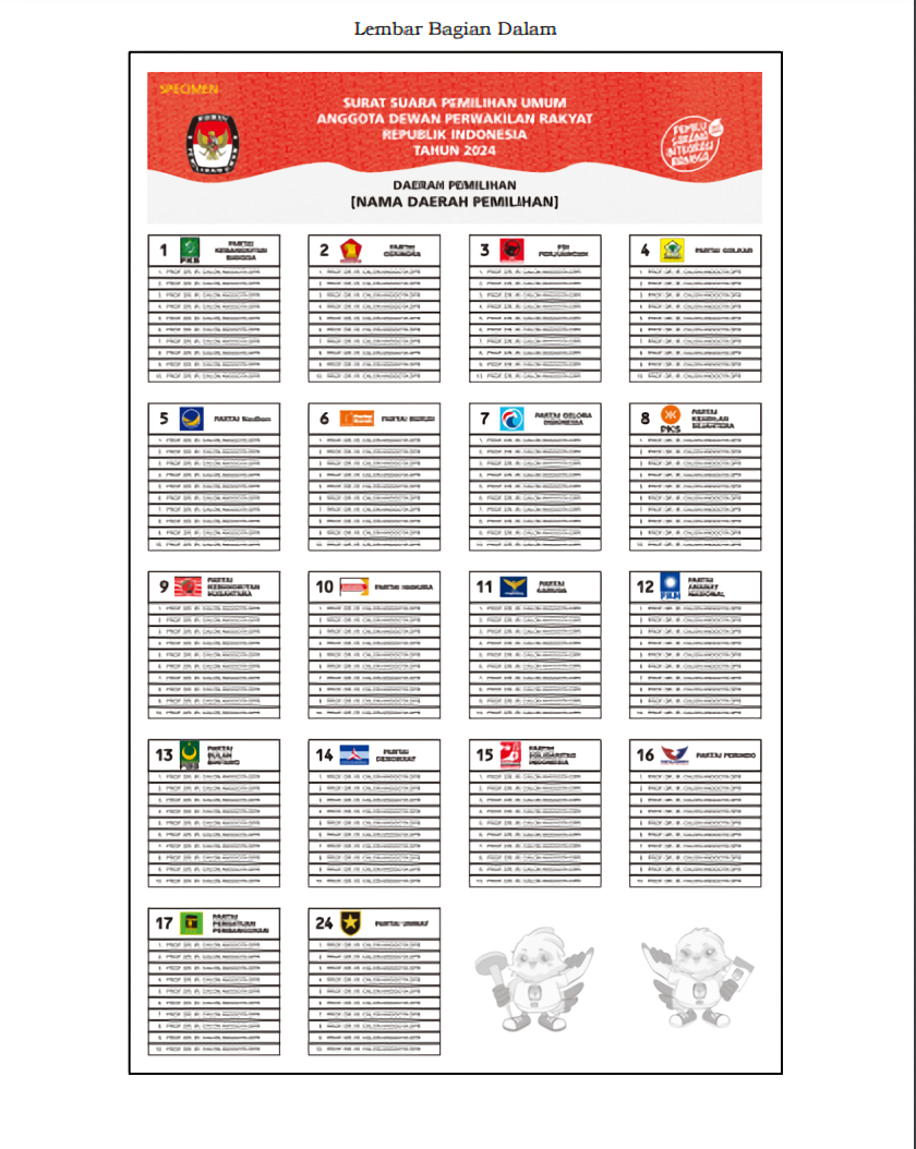 Ini 5 Warna dan Jenis Surat Suara Pemilu 2024, Sudah Tahu Belum?